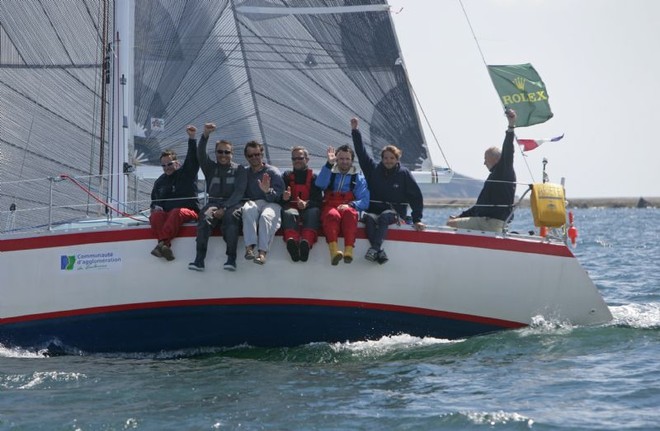 IROMIGUY, FRA, Jean Yves Chateau, IRC overall winner - Rolex Fastnet Race 2011 ©  Rolex/Daniel Forster http://www.regattanews.com